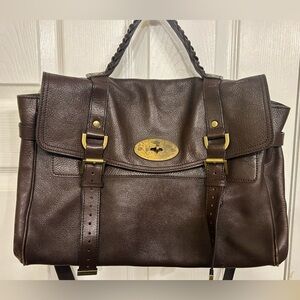 Mulberry Oversized Alexa Braided Leather Bag.